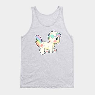 Kawaii Rainbow puppy Tank Top